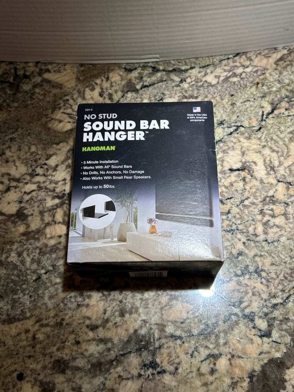 Hangman No Stud Sound Bar Hanger SBH-6